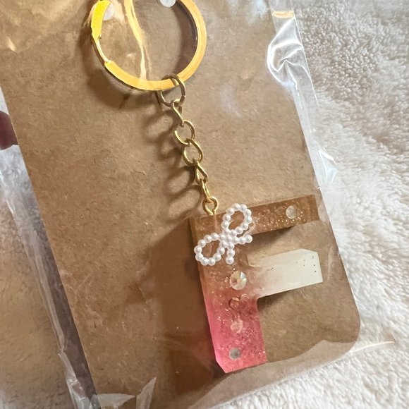 Resin Initial Keychains - Picture 3 of 15